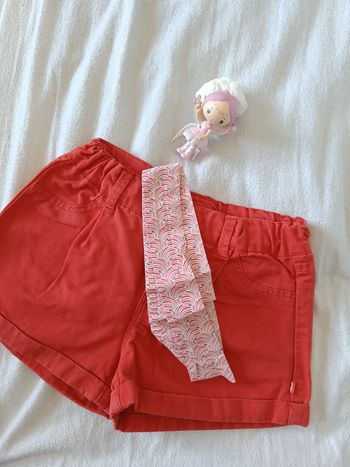 Short rouge avec ceinture Orchestra