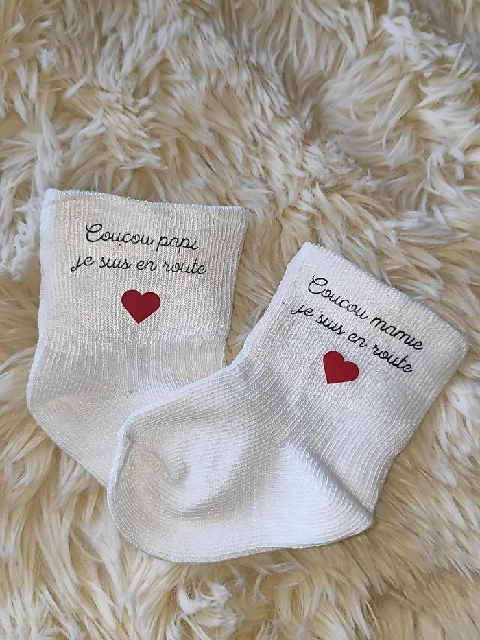 Chaussette bébé papi mamie