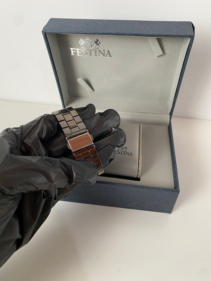 Montre quartz FENT en acier noir - photo numéro 5