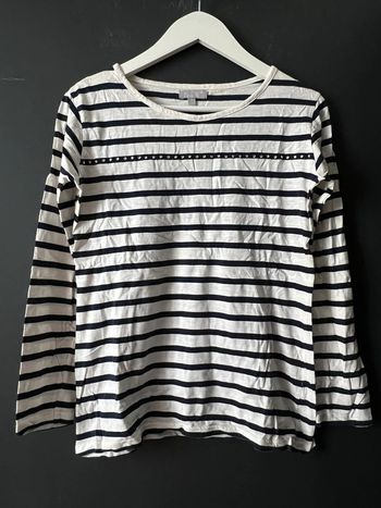 T-shirt long manches marin