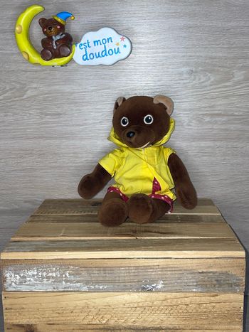 POP116 doudou petit ours 🐻 brun