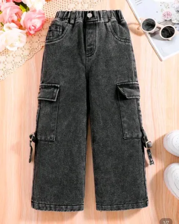 Jean large noir Shein 7 ans