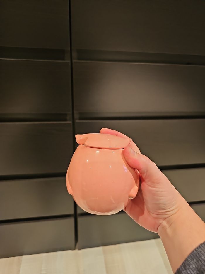 hibou céramique rose déco chambre enfant - photo numéro 3