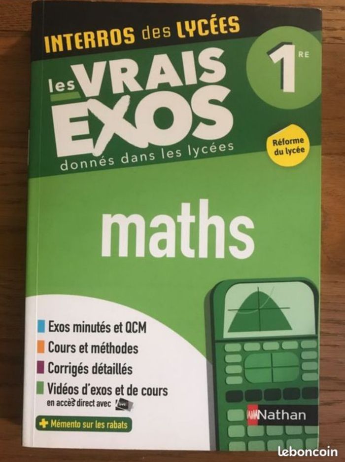 Interros des Lycées Maths - Première - Les vrais exos