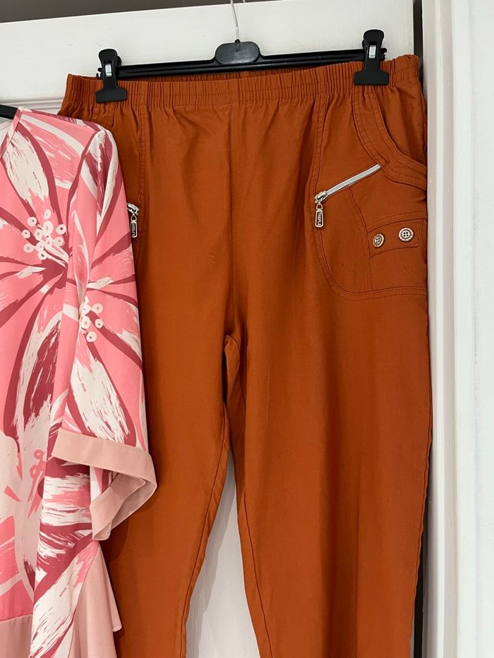 Lot pantalon rouille 50 + tunique T50 - photo numéro 2