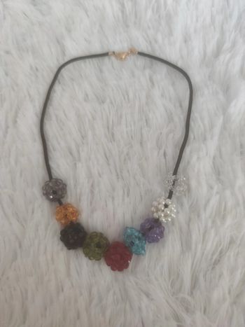 Collier à perles multicolores Y2K - 2000/2010 _ 41cm
