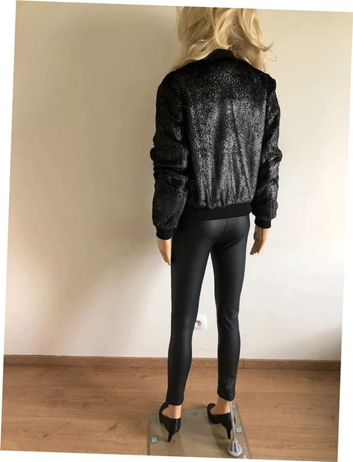 Veste toute douce noire et argentée Morgan taille 36 jamais portée - photo numéro 14