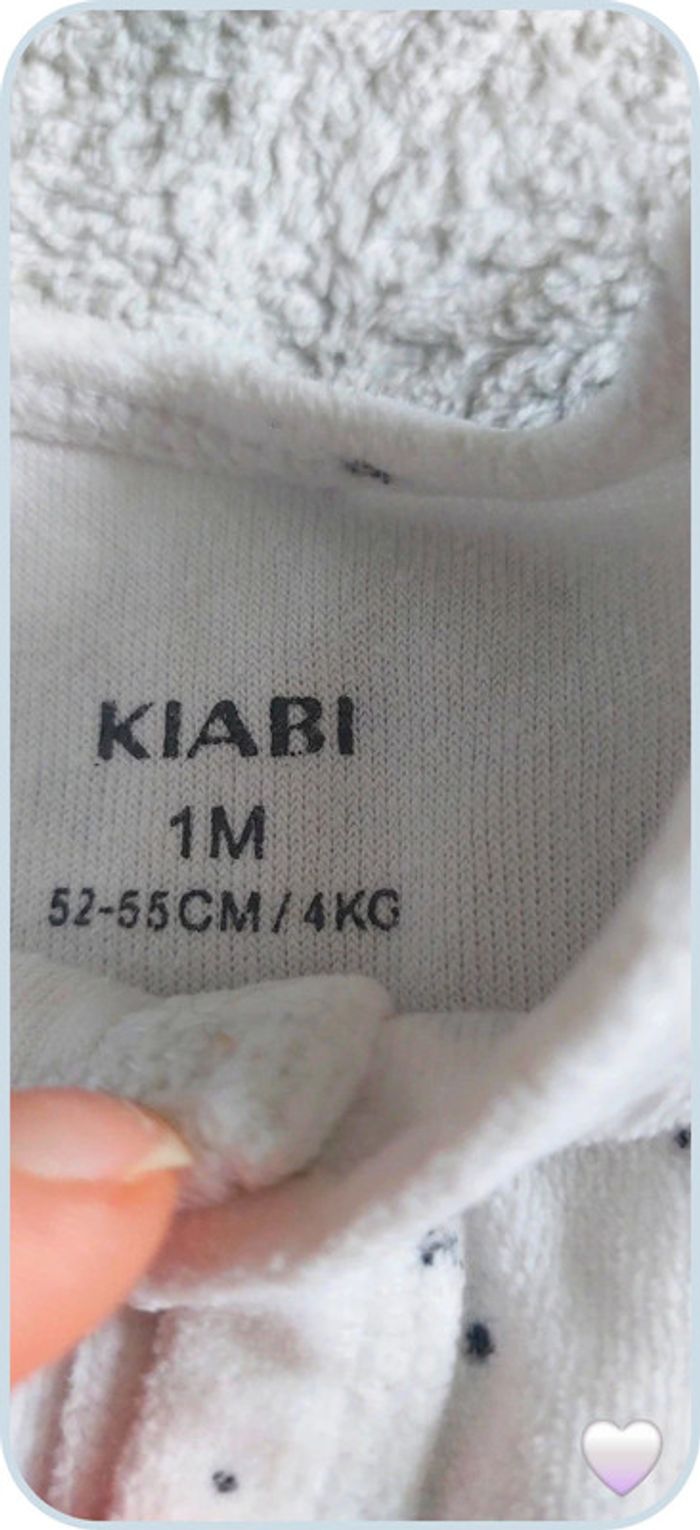 Pyjama blanc kiabi 1 mois - photo numéro 3