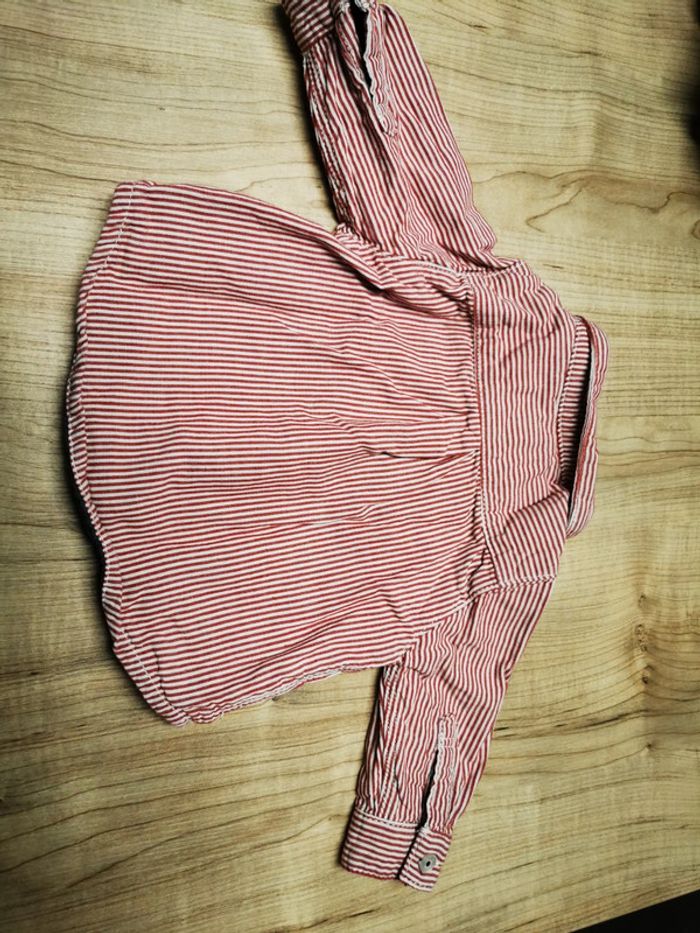 Chemise rouge Obaïbi 3 mois - photo numéro 2