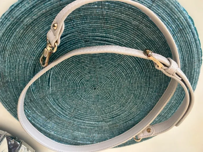 liu jo sac a main cuir beige crème Modèle bauletto - photo numéro 3