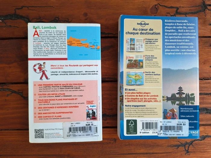 Lot 2 guides touristiques Bali & Lombok (Le Routard + Lonely Planet) - photo numéro 2