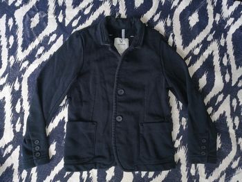 Blazer, veste costume, sweat, bleu marine, Okaidi, 5ans 110cm