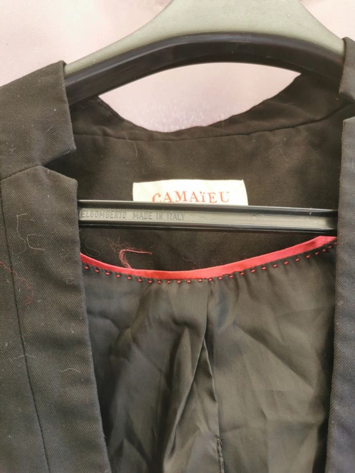Petit gilet bolero en 38 Camaïeu noir class - photo numéro 3