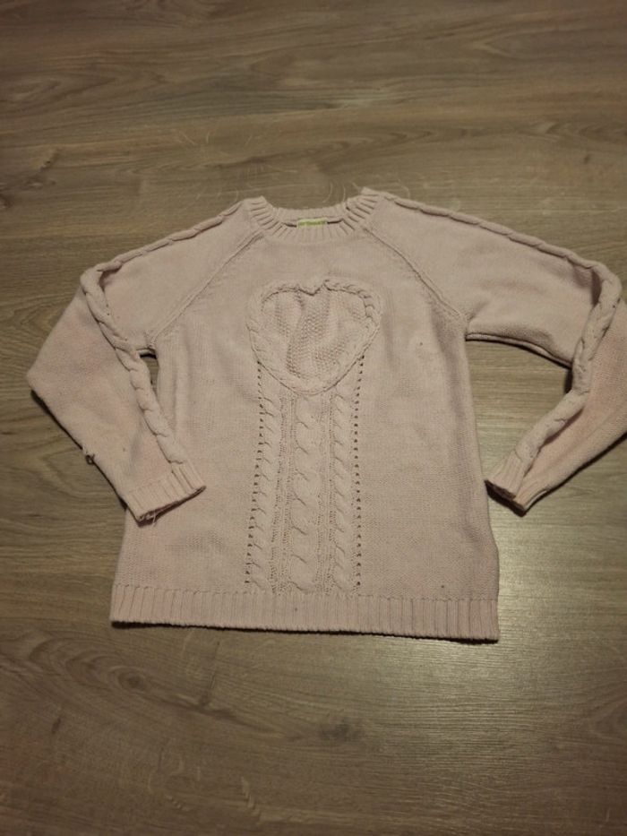 Pull rose pale fille 8 ans vertbaudet