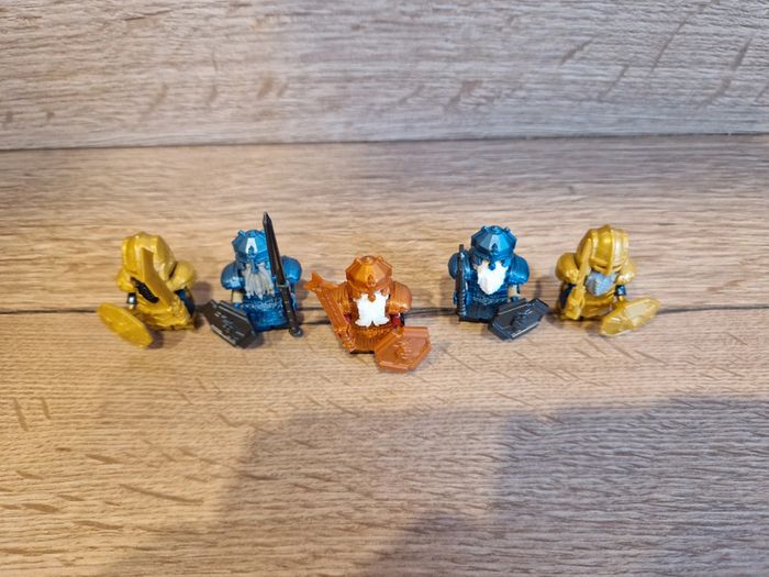 Figurines type lego 5 guerriers nains seigneur des anneaux - photo numéro 7