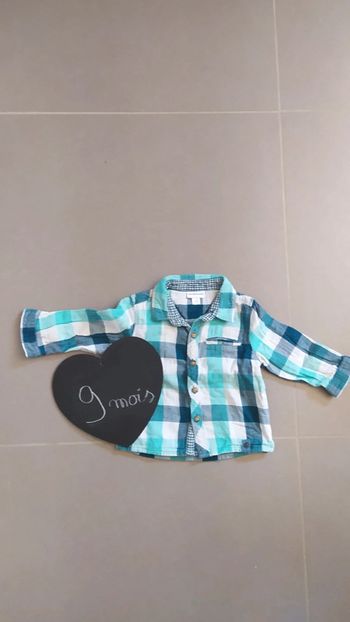 Chemise manches longues à carreaux