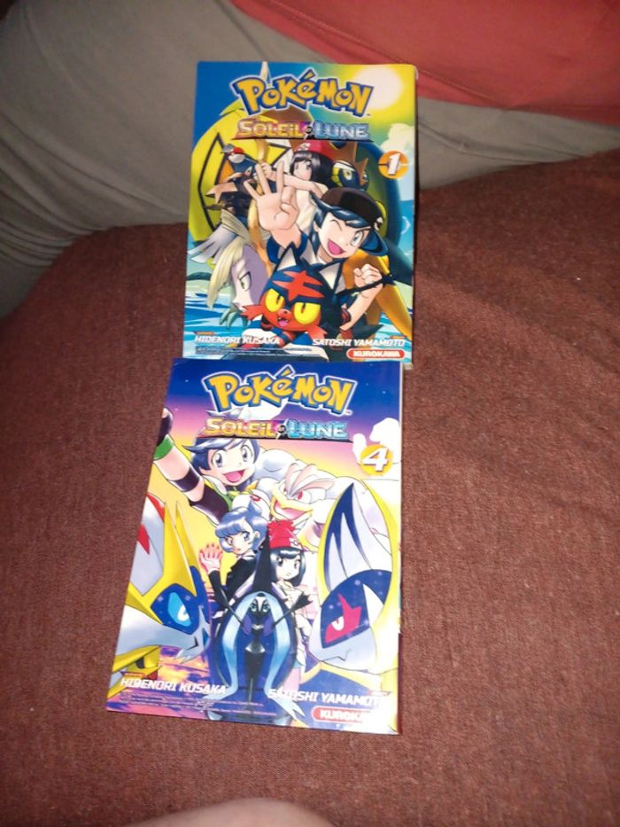 Mangas pokemon soleil lune 1 et 4 pas de vinted go