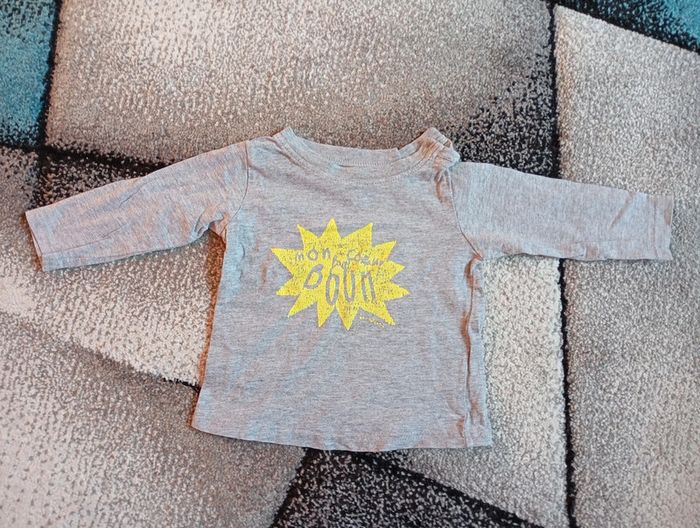 Lot de 5 tee-shirts manches longues 6 mois - photo numéro 3