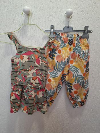 Joli lot fille 4/5 ans combi-short et sarouel Orchestra excellent état