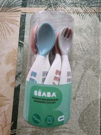 Lots de 6 cuilleres et 4 fourchettes érgonomiques BEABA