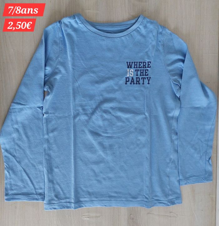 T-shirt where is the party garçon 8ans - photo numéro 2