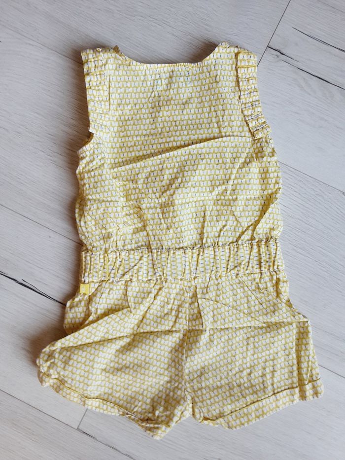 Vêtement bébé fille combinaison combishort jaune Obaïbi 18 mois - photo numéro 3