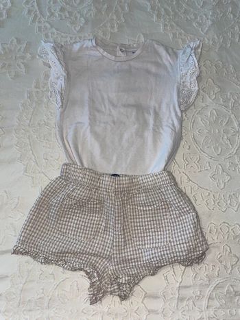 Ensemble t-shirt et short kiabi 100% coton 18 mois