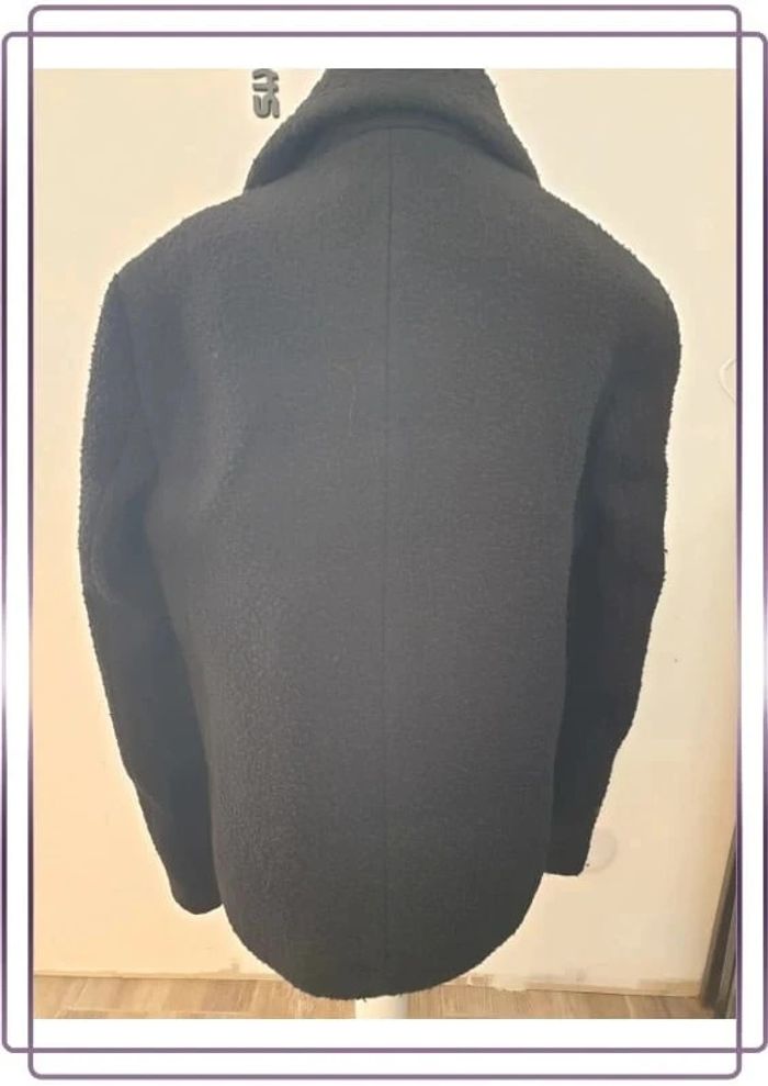 Manteau 70% Laine, neuf avec étiquette All Saints noir, taille 36 eds peacoat - photo numéro 4