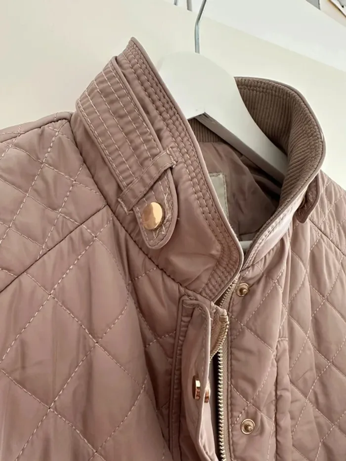 Veste matelassée beige pour femme taille L - photo numéro 6