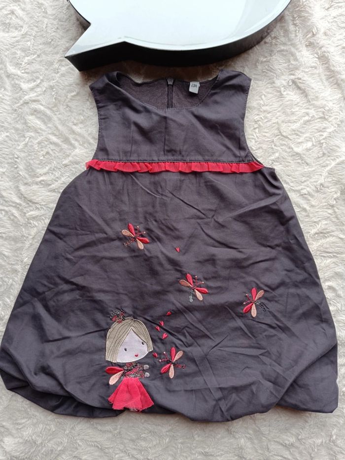 Robe boule Fille 23 mois Princesse Papillon sequins - photo numéro 2