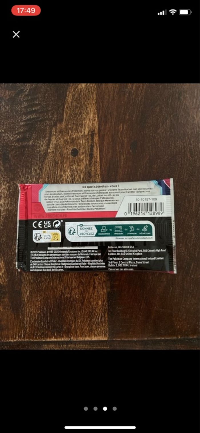 Booster Pokémon Rivalités Destinée - photo numéro 3