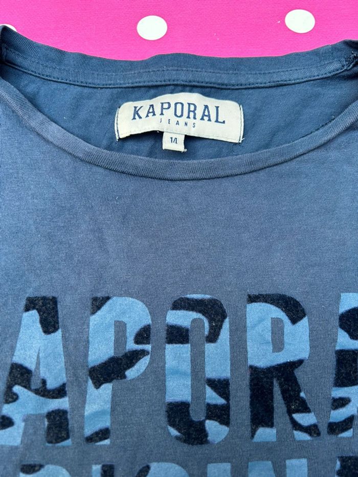 T-shirt enfant bleu marine kaporal 14 ans - photo numéro 2