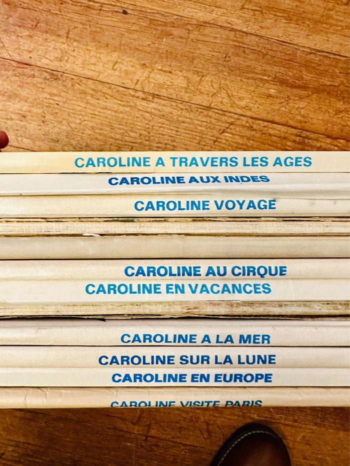 Lot de 12 livres Caroline anciens état satisfaisant grands albums Hachette Pierre probst blancs - photo numéro 5