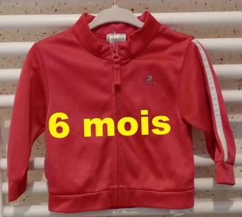 Veste de sport rose Domyos Taille  6 mois