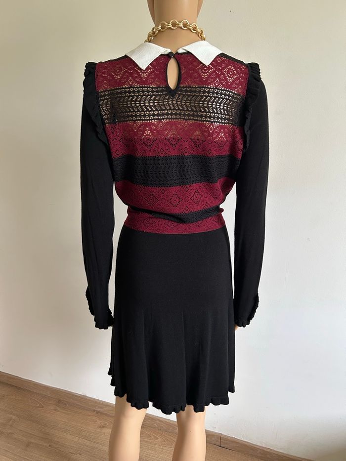 Robe pull noire et bordeaux Morgan taille L TBE - photo numéro 5