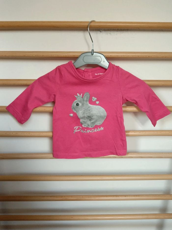 T-shirt manche longue pat et ripaton lapin