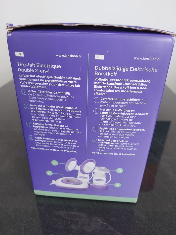 Tire-lait électrique Lansinoh 2 en 1 – Neuf - photo numéro 2