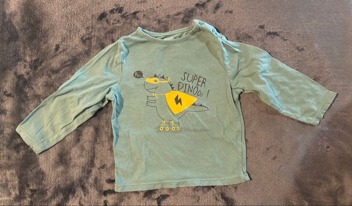 Tee-shirt vert super Dino