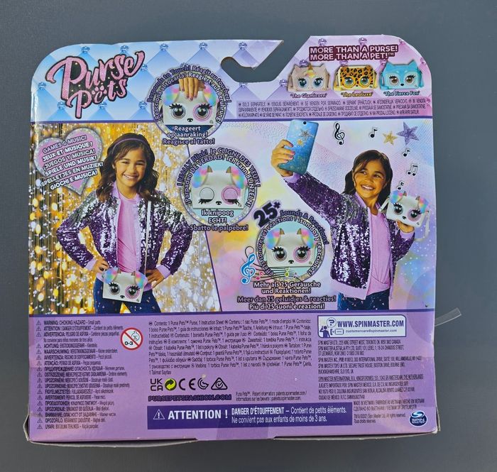 Purse pets sac à main interactif chiot arc en ciel - photo numéro 7