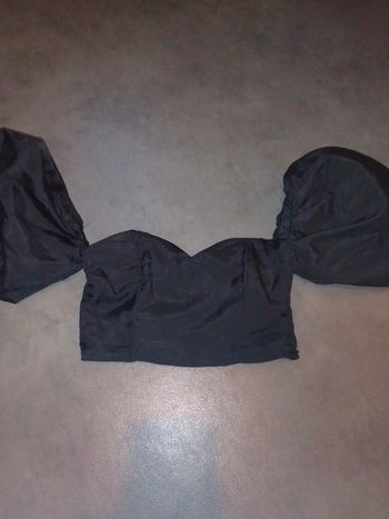 Haut, bustier manches bouffantes