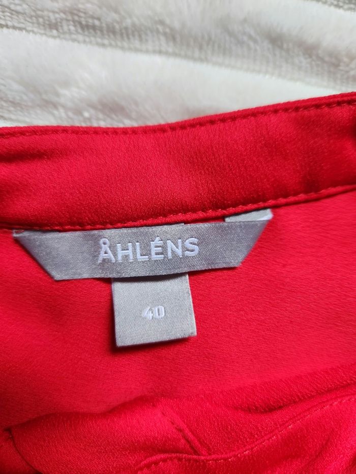 Robe chemise rouge Åhléns – taille 40 - photo numéro 6