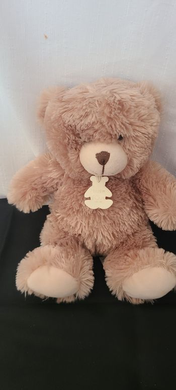 HISTOIRE D'OURS - Peluche Ourson Champagne 30 cm - Collection Bellydou - Ourson Moelleux Et Doux Pou