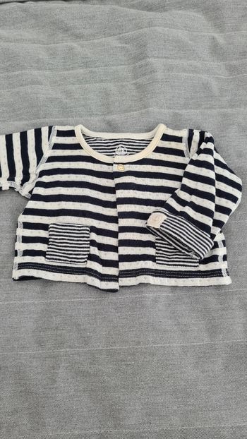 Gilet rayé petit bateau