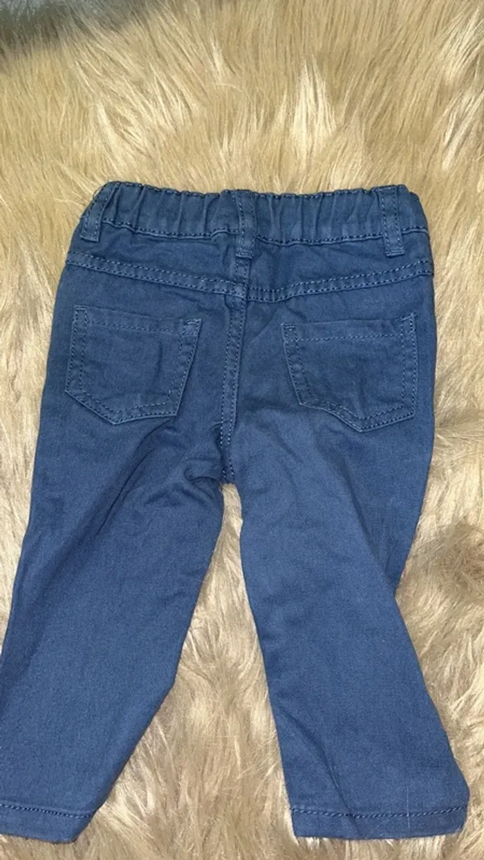 Pantalon  chino bleu marine 6 mois pat et ripaton - photo numéro 3