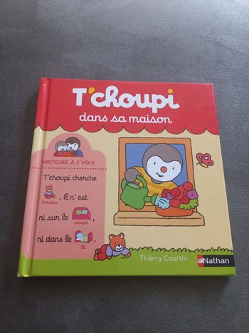 Livre bébé t'choupi tchoupi dans sa maison 