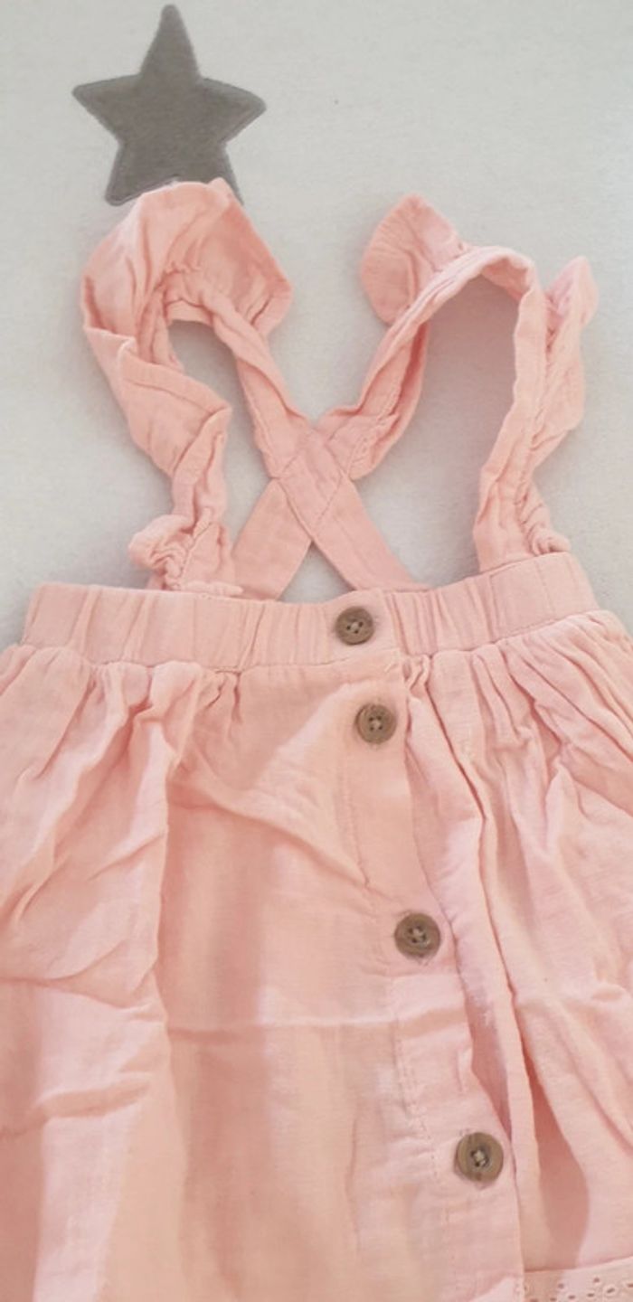 Robe bretelles bébé fille 6-9 mois
