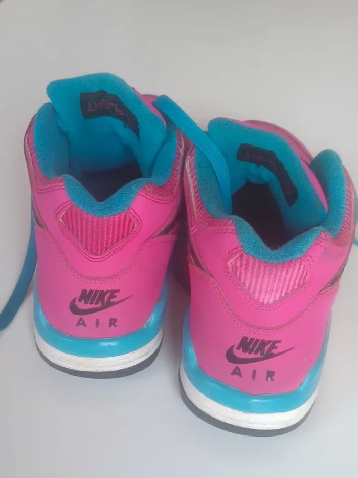 💓basket femme Nike air flight limité rose et bleu pointure 38 rare couleur fashy sport - photo numéro 5