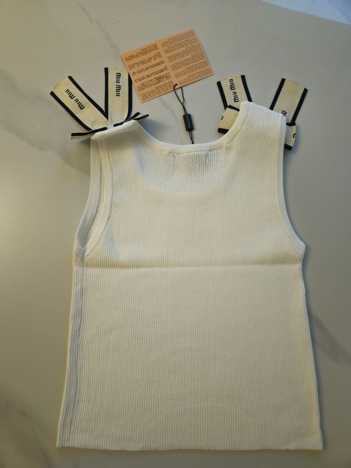 Débardeur Miu Miu noir - photo numéro 5