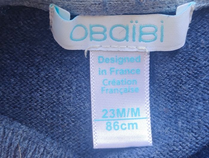 Pull Obaïbi taille 24 mois/2 ans - photo numéro 2