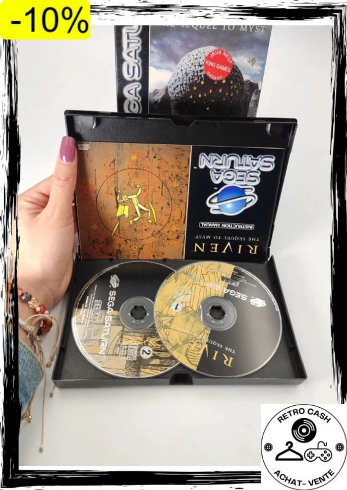 Jeu Sega Saturn Riven The Sequel To Myst avec fourreau - photo numéro 3